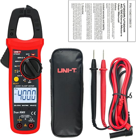 Unit UT-203+ 600V 400A AC/DC Dijtal Pensampermetre