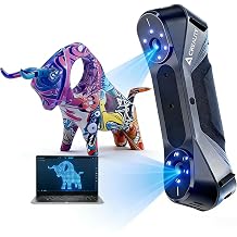 Creality Raptor 3D Scanner for 3D Printing, Handheld 3D Scanner 7 Blue Laser Lines Scan, 0.02mm Precision Up to 60fps Speed 24-Bit Fast Full-Color Scanning for Windows macOS