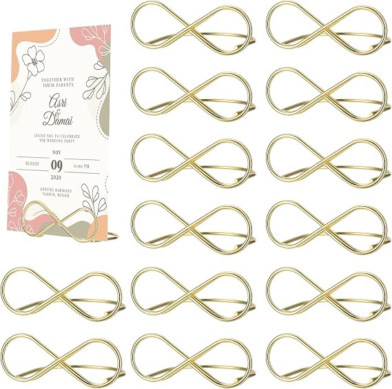16 Pcs 8 Shaped Table Number and Place Card Holders