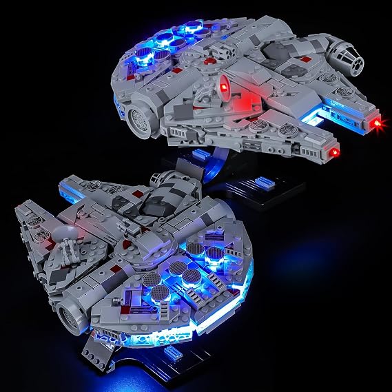 Briksmax 2.0 ライトキット レゴスターウォーズ ミレニアムファルコン 75375 ビルディングセット手波センサースイッチ - オリジナルled照明キットアクセサリーのみディスプレイ、ギフト、コレクター用