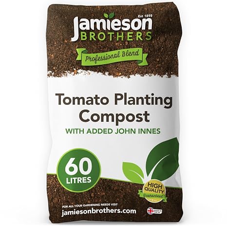 Tomato Compost Grow Bag with Added John Innes 60L - 6 months feed Professional Blend Soil by Jamieson Brothers