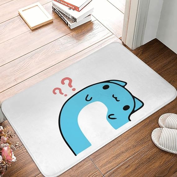 Comic Cat Bugcat Capoo Bug Cat Doormat Rug Carpet Mat Cushion Floor Mat Entrance 24X16 In