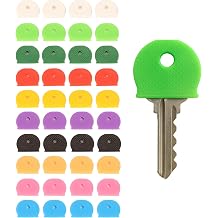 Silicone Key Cap Covers, 40 Pack-Coded Key Identifiers with 10 Assorted Colors | Key Toppers for Easy Identification of House, Office, Apartment Keys | Durable Key Sleeves & Markers for Organization