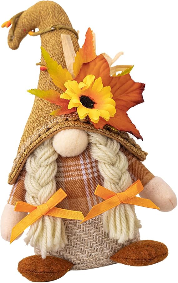Thanksgiving Bend Hat Standing No Face Toy Ornament Bendable Hat No Face Gnomes For Festival Environment Grateful Present