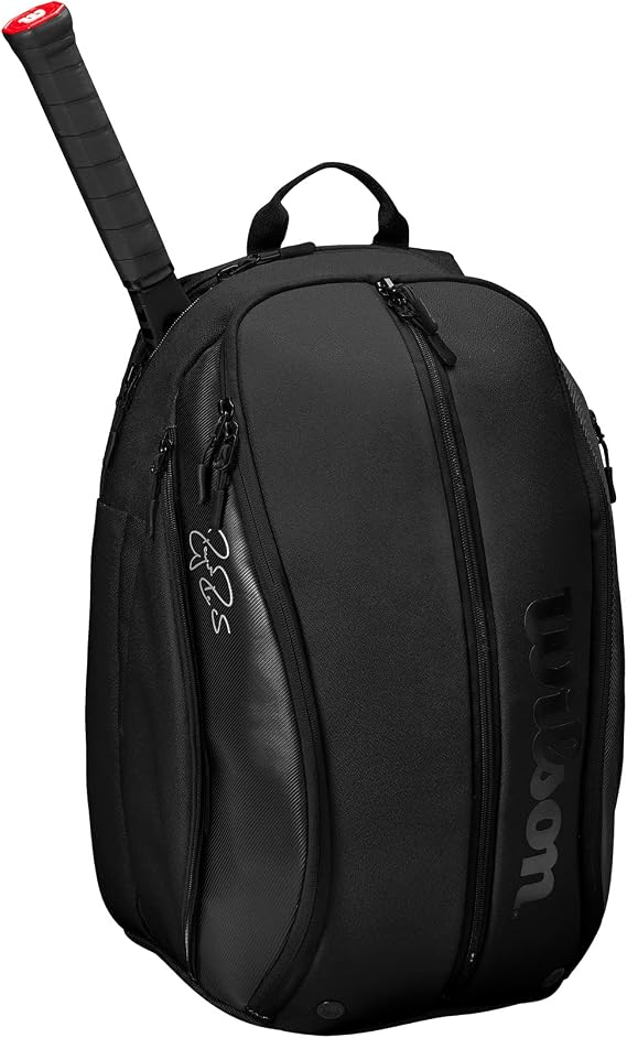 WILSON Kids' 2 Pack, Black, Holds up to 2 Rackets