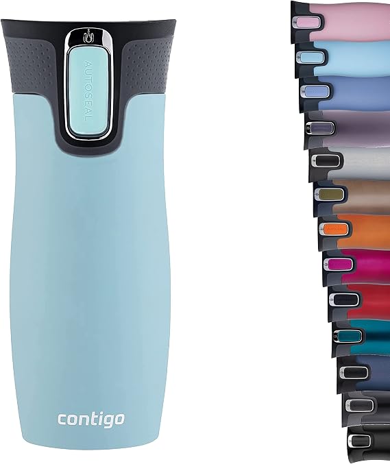 Contigo Westloop Autoseal Termos Bardak 470 mL Açık Mavi