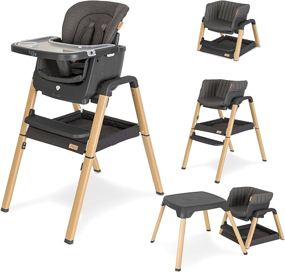 Tutti Bambini Nova 7-in-1 Baby Highchair - Grey & Oak