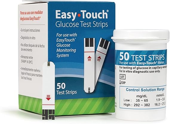 EasyTouch Glucose Test Strip, 50 Count by Easy Touch