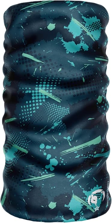 e taktik Extreme Dijital Desing Seamless +UV Mavi Renkli Desenli Boyunluk Bandana Buff Saç Bandı Maske Balaklava Toka