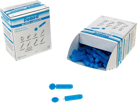 Blood Lancets Blue Tri-bevel Lancing Machine - 1000 blue lancetslt;em>not present</em>
