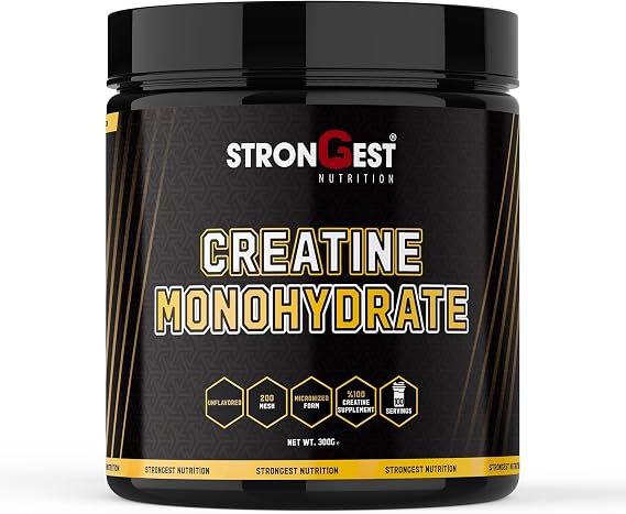 %100 Mikronize Creatine Monohydrate 200 Mesh 300Gr 100 Servis