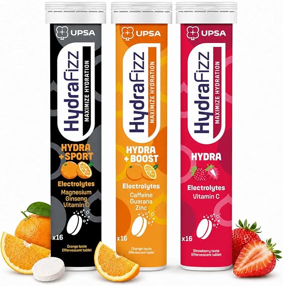 UPSA Hydrafizz Ultimate Sport, Boost & Hydra Electrolyte Tablets Bundle - 48 Rehydration Tablets