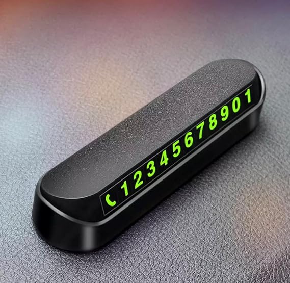 Parking In-Car Parking Phone Number Phosphor Numbering Auto Glass Card