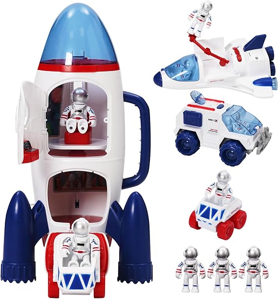 Spaceship Toy Set for Boys Girls, Astro Venture Playset