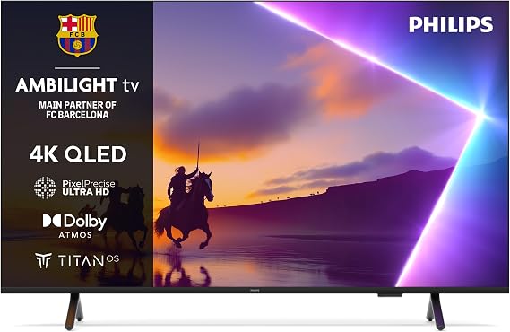Philips 55PUS8500 55" 4K Ambilight Smart TV Universal Flat to Wall TV Mount, Fits 32-75 Inch LCD/LED TVs, VESA Compatible 75x75-400x400mm