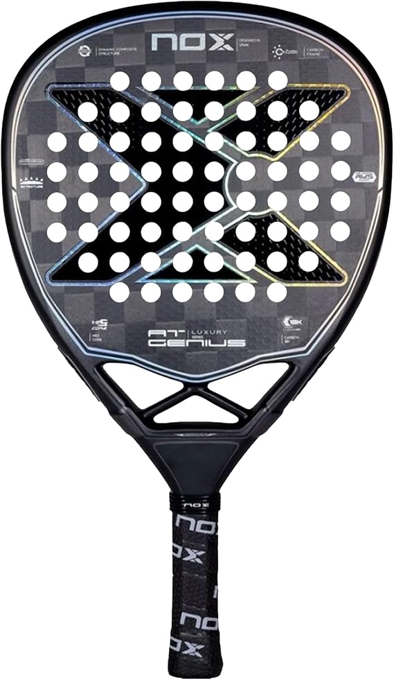 Nox AT10 Genius Attack 18K Limited Edition - (Exclusive PadelPROShop) - 100% Attack Padel Racquet - 18K Carbon and Diamond Shape - Collector's Reissue