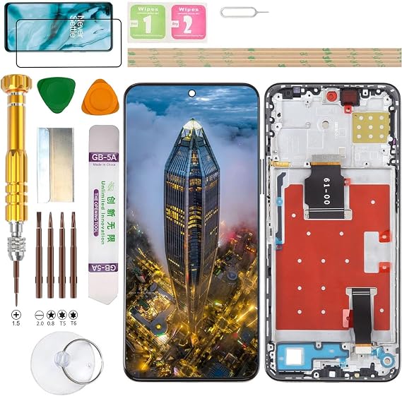 LCD Display Assembly for Honor X8a 4G CRT-LX1 / 90 Lite CRT-NX1 Screen Replacement kit