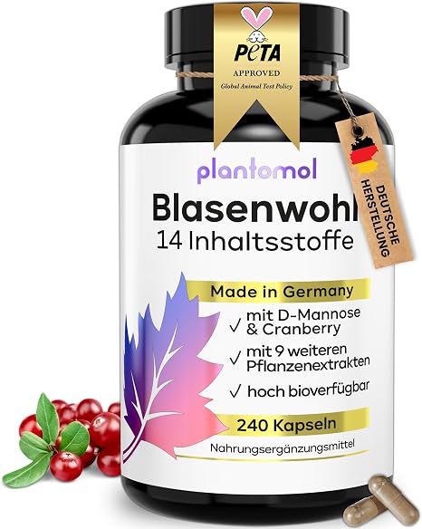 D-Mannose Cranberry Capsules 14x Complex High Dose - Bubble Wellness
