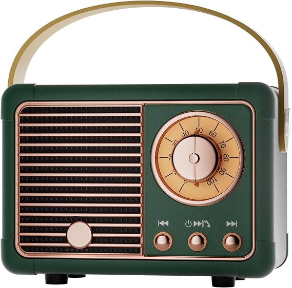 Retro Bluetooth Speaker Gifts for Men Vintage Portable Speaker Retro Decor