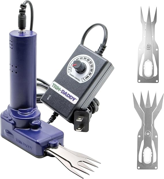 Trim Daddy 3PLUS Bud Trimmer & Garden Trimmers for Plants, Electric Scissors for Garden and Plant Shears with Variable Speed Control & 3 Blades