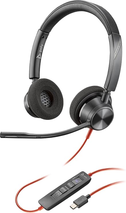 POLY HP BW 3320 kulaklık, siyah