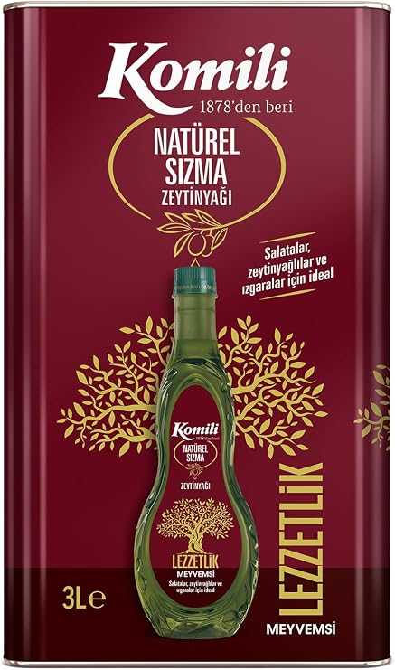 Komili Sızma Zeytinyağı Teneke 3 Lt