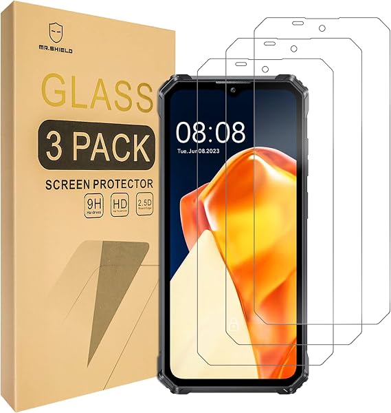 Mr.Shield 3-Pack Tempered Glass Screen Protector for OUKITEL G7 / G6 / G1