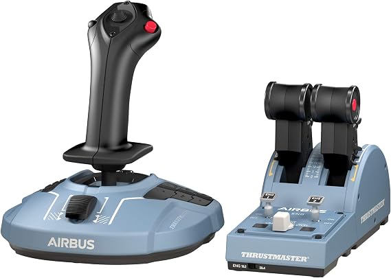 Thrustmaster TCA Officer Pack Airbus Edition - PC için Sidestick ve Gaz Kolu Kadranı ile Kapsamlı Uçuş Kontrol Sistemi