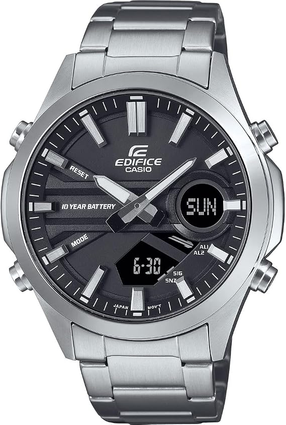 Casio EFV-C120D-1ADF Kol Saati, Edifice, Analog/Digital, Gri, Erkek
