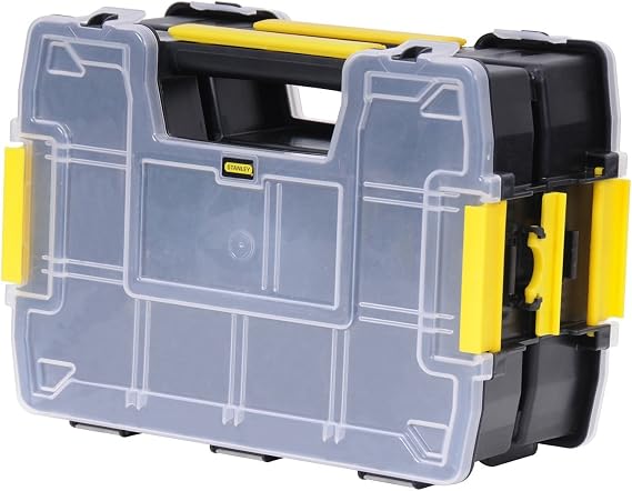 Stanley STST1-71197 Double Organizer, Black/White/Yellow