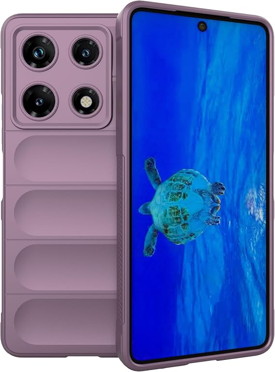 For Infinix Note 30 Pro 4G Case, Ultra Thin Liquid Silicone Rubber Soft TPU Flexible Bumper Hybrid Rugged Armor Shockproof Cover Phone Case for Infinix Note 30 Pro 4G (Purple)