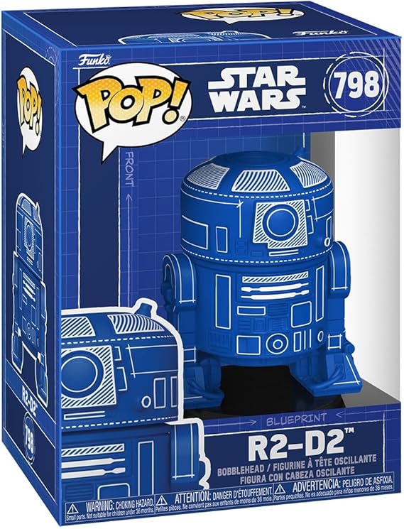 Funko Pop! Star Wars: R2-D2 (Blueprint) - Collection Vinyl Figure - Gift Idea - Official Products - Movie Fans