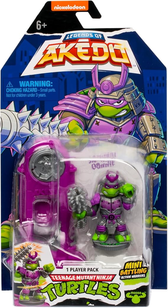 8 Mini Battle Warriors Samurai Donies including Legend of Aked Teenage Mutant Ninja Turtles TMNT, Mini Battle Warriors, and New Fighter