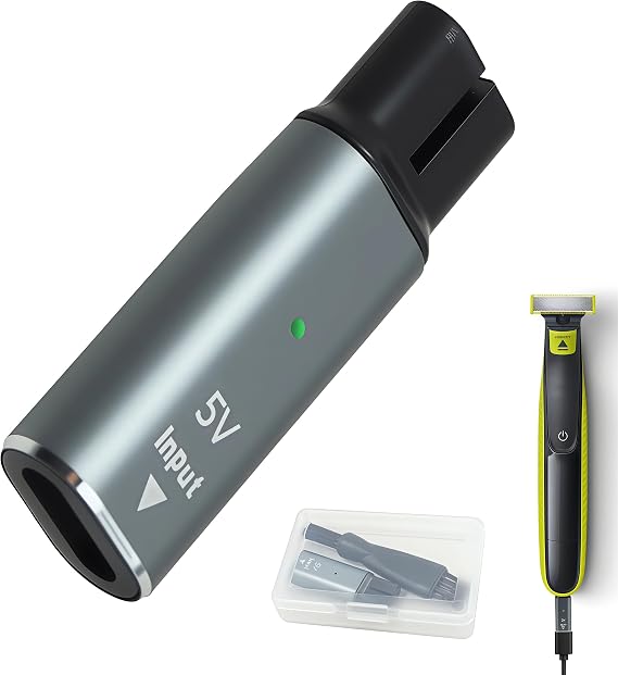 5V Type-C to Philips Shaver Charger Adapter Converter,Suitable for Philips Shavers and Hair Clippers, Compatible with Series 3000/5000/7000, QP2824 and Trimmer Charger S3145, FS, FC-Series.
