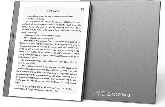 EReader 5.76” HD Touchscreen, EBook Reader with 24 Adjustable Color Temperature, Front Light, 1GB RAM and 32GB ROM, Support WIFI, Bluetooth (Grey)