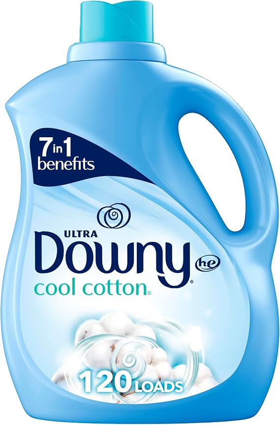 Downy Ultra Laundry Liquid Fabric Softener (Fabric Conditioner), Cool Cotton, 2.63L, 120 Loads, Packaging May Vary