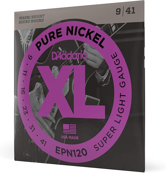 Daddario Epn120 Elektro Gitar Tel Seti, Xl, Pure Nickel, 9-41, Sup