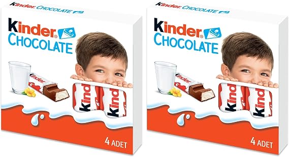 Kinder Çikolata 4'lü, 50 Gr 2li paket