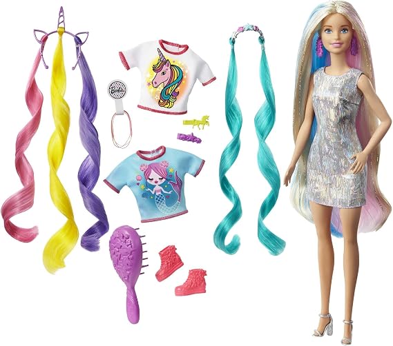 Barbie Sonsuz Saç Eğlencesi Bebek, 3 yaş ve üzeri, GHN04