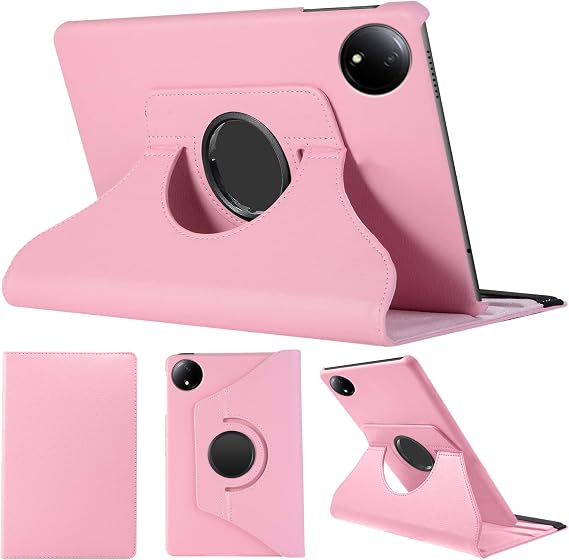 SWEIMEN Case Compatible with Xiaomi Redmi Pad SE 8.7 Tablet, PU Leather Case 360° Rotatable Multi-Angle Protection Stand Protective Case