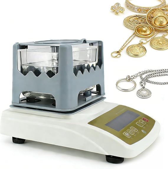 Pro Gold Purity Tester - 24K Karat Analyzer with 0.001g/cm³ Accuracy, Fast 5s Result & Non-Destructive, Portable ensity Meter for Jewelry, Silver, Platinum XF-600K