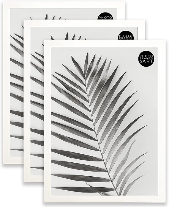 pf+a REAL GLASS Premium White A3 Poster Picture Frames Pack of 3