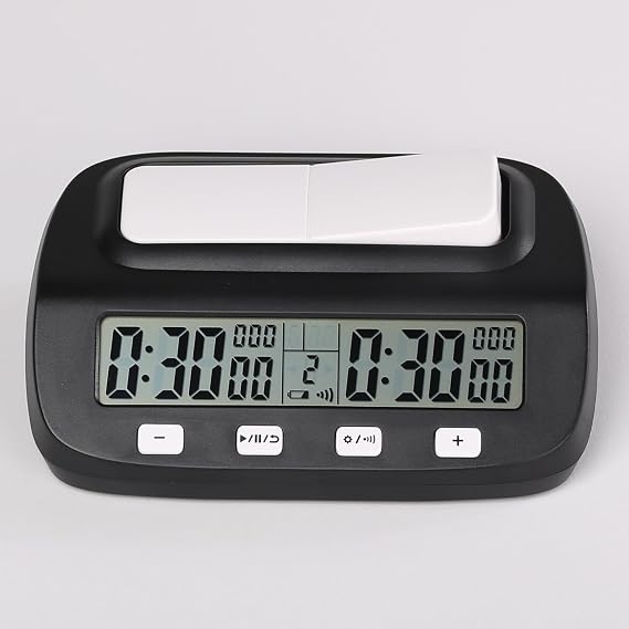 Match Clock for Shogi, Go, Checkers, Chess, Xiangqi, International Board Games, Digital Chess Clock Timer Fisher Consideration Time, Second Reading Function