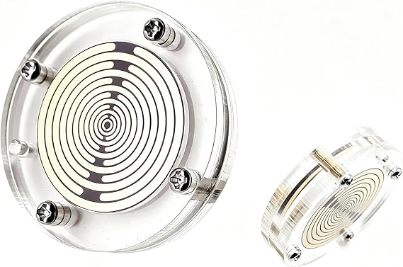 Tesla Energy Disk, Multi Wave Oscillator, Mwo Polarizing Disk With Transparent Protective Case, Diy Keychain Making Ornament, Water Energization And Harmonic Balancing 15pc