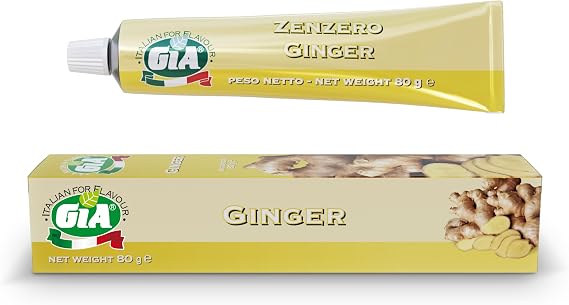 GIA - Tube Ginger Paste, Italian Product, Cream to Taste, Ready to use, 80 g