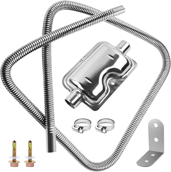 200cm Stainless Steel Diesel Heater Exhaust Pipe with Muffler