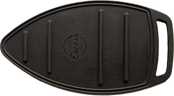 Encasa XO Silicon Mat for Hot Iron Rest - Heat Resistant, Anti - Slip, Thicker Pad for Protecting Your Table During Ironing, Non-Burning, Machine Washable, Durable - Black
