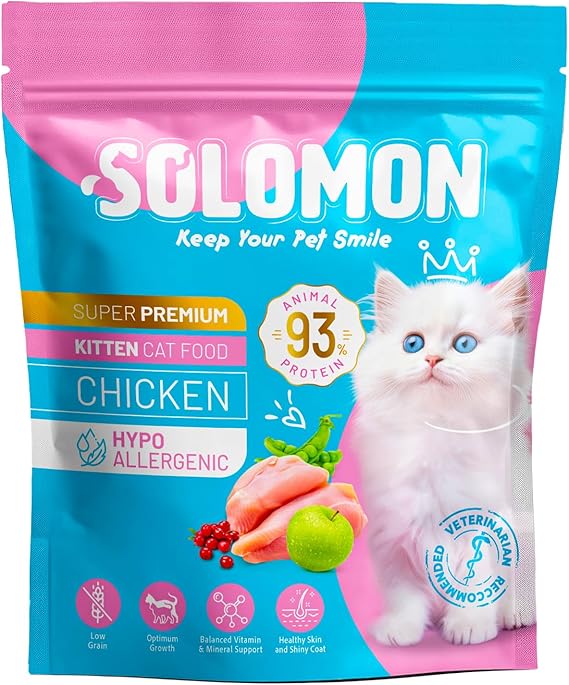 Kitten Yavru Tavuklu Süper Premium Kedi Maması 1,5 Kg - Hipoalerjenik - Düşük Tahıllı - Yüksek Hayvansal Protein Oranlı - Tüy Dökülme Engelleyici - Kolay Sindirilebilir - Kuru Kedi Maması