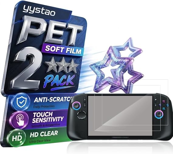 Screen Protector for Acer Predator Atlas 8 Handheld Game Console 8 inch, High Clarity Anti-Scratch Soft PET Film, 2 Pack