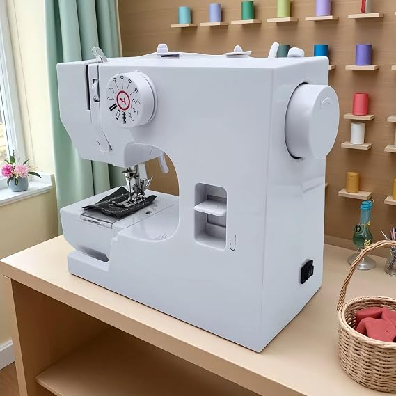Heavy Duty Sewing Machine with Accessory Kit, 90W High-Power, 23 Functions, Desktop Trolley for Easy Sewing and Crafting Projects